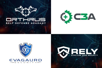 design crypto, cyber security, technology, software logo