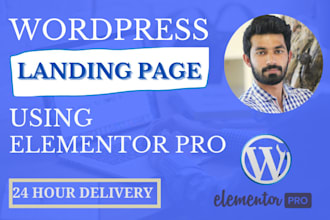 design responsive wordpress landing page or single page website