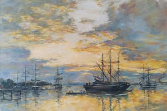 make reproduction of any painting in oil colors