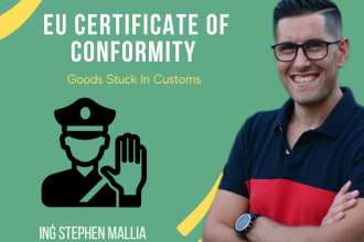 create a certificate of conformity for customs