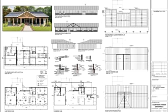 draw 2d, 3d floor plan architectural blueprint drawings in autocad