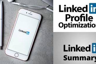 do linkedin profile optimization or write a professional summary, bio