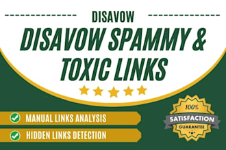 disavow bad backlinks, toxic, harmful and spam links