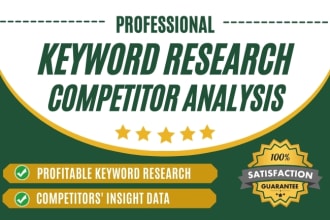 do advanced SEO keyword research and competitor analysis