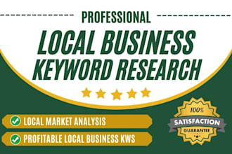do local business keyword research and competitor analysis