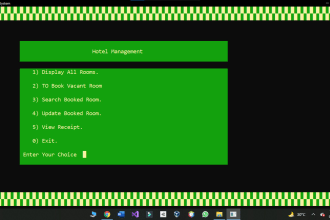 do c, cpp and  c sharp programming project and coding task
