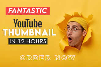 create attractive youtube thumbnail design