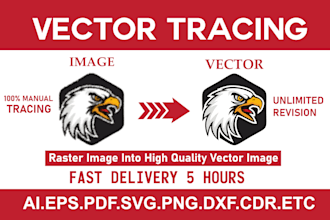 vectorize your logo or image into vector