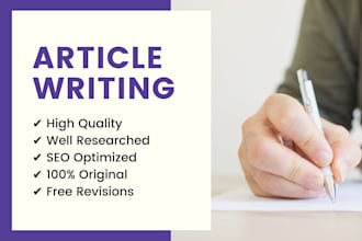 write high quality articles and blog posts