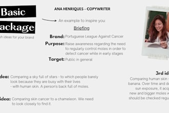 write your advertising campaign