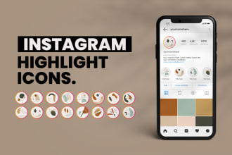 design unique custom instagram story highlight icons