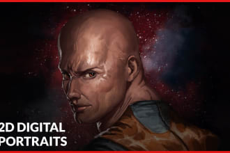 paint realistic digital portraits