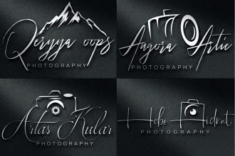 design your photography watermark signature logo