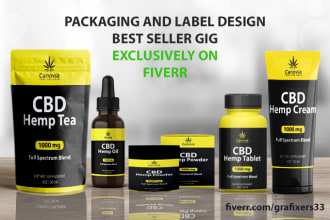 do bottle label,  cbd label, hemp label, and packaging design
