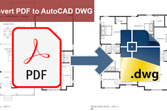 convert sketch, image or pdf to autocad dwg