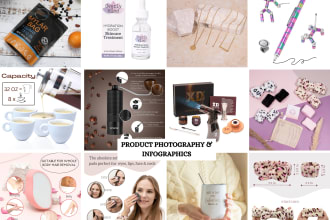 shoot professional product photography, lifestyle, and infographic