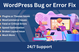 fix your wordpress bug or error in 1 hour