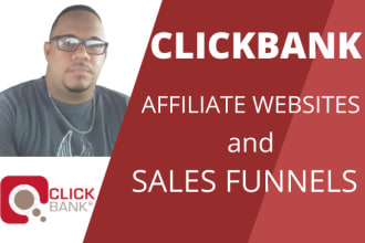build clickbank website or affiliate marketing sales funnel