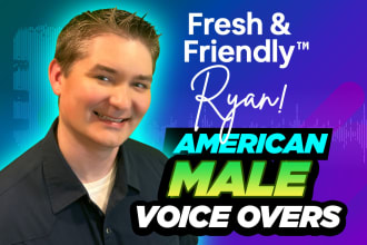 record a  midwestern american male voiceover