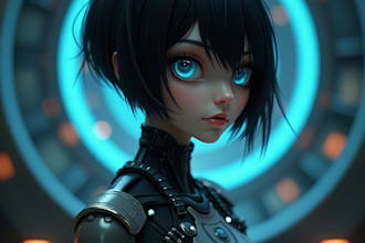 perform a female robot or ai voice for your video game animation or film