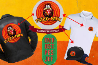 do embroidery digitizing logo into dst, pes jef file embroidery design