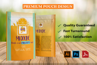 create impressive pouch and bag packaging design with 3d mockup