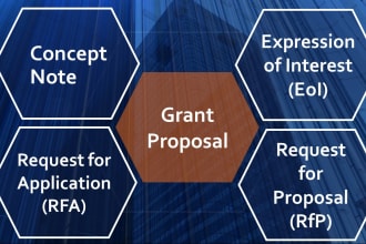 develop high quality grant proposal, concept note, expression of interest, rfp