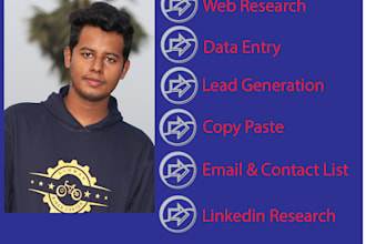 do web research, data entry and copy paste manually