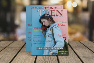 create magazine and book cover