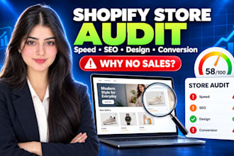 professionally review and audit your shopify store