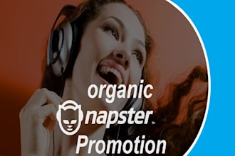 real organic napster promotion to USA or targeted audience professionally
