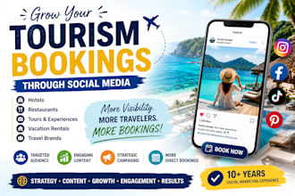 grow your tourism bookings through social media