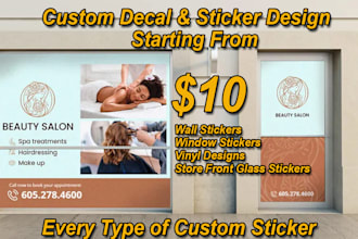 design custom brand focused premium decal design