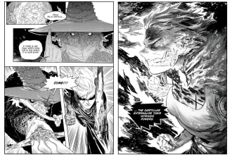 draw a high level manga or comic pages for you