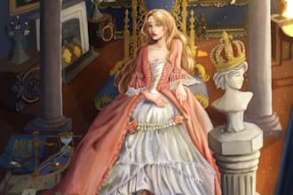 draw historical or fantasy character designs