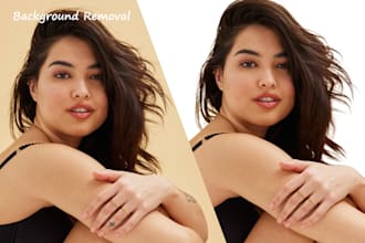 do photo background removal and products image editing professionally