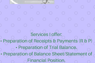 do accounting and bookkeeping and reporting