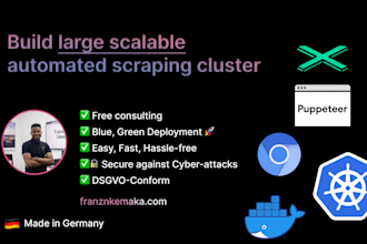 build a scalable auto scraping cluster with docker, puppeteer and nodejs