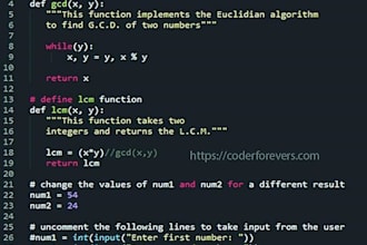 program mathematically in python