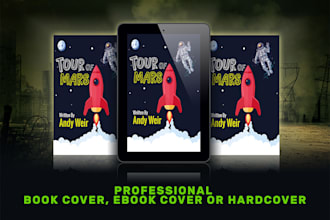 design professional book cover, ebook cover or hardcover