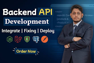 develop custom node js backend apis for web or mobile apps as developer