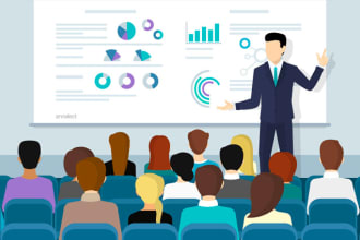 make business presentation and speech notes for you