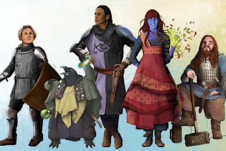 create stylized dnd, rpg, and character art