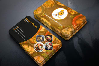 create restaurant food business cards, menu cards, and price list