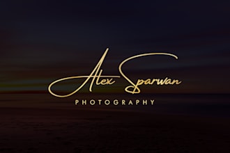 do modern handwritten,scripted,cursive signature logo design