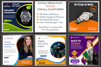 design attractive social media design and advertising