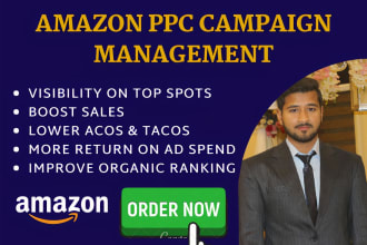setup, optimize and manage your amazon PPC campaign for sponsored ads