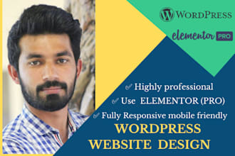 design attractive wordpress site and customize your site