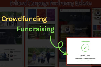 create fundraising website crowdfunding, ngo, or donations