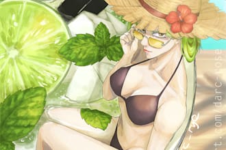 draw oc, fanart, etc in anime style